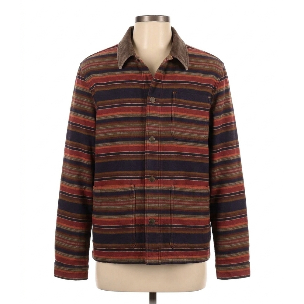 NEW FAHERTY high ridge twill studio jacket in night time fire stripe